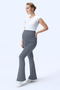367 Gray Color Corded Fabric Shaping / Sculpting and Extra Flexible Effective High Waist Flared Maternity Leggings