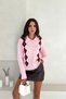 Baklava Patterned Polo Neck Knitwear Cardigan Aw25Hi0056 - 2