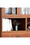 Large Wooden Bookcase with Glass Doors & Lower Cabinet Storage | 3-Section Display Shelf Unit for Living Room, Office & Study – Walnut Brown - 3