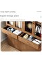 Large Wooden Bookcase with Glass Doors & Lower Cabinet Storage | 3-Section Display Shelf Unit for Living Room, Office & Study – Walnut Brown - 4