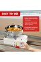 Portable Camping Stove with Carry Case - Single Burner, Butane, 11,942 BTU, White - 8