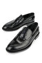 , Men's Genuine Leather Shoes 15350Z1120 Black - 5