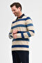 Men's Polo Neck Long Sleeve Sweatshirt - 4