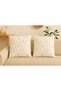 Double Decorative Punch Throw Pillow Cover 43X43 |   Bohemian Nordic Style Embroidered Pillow Set of 2