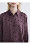 قميص نسائي من Plum Polka Dot قصة فضفاضة - 3