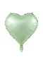 Retro Green Heart Foil Balloon 45 cm