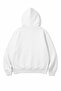 Hooded Inside Polar Minik Kalp Printed White Unisex Hoodie Sweatshirt - 2