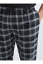 Anthracite Standard Mold Plaid Men's Pajama Bottoms - 3