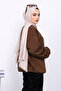 Brown Crew Neck Three Thread Sweat - 4