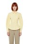 Women's Striped Balloon Sleeve Asymmetrical Cut Woven Shirt Modern Look Must-Have Stylish - 4