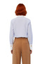 Women's Striped Shirt Metal Button Detail Functional Durable Quality Comfortable Aesthetic Stylish - 5