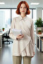 Women's Light Double-Breasted Detailed Woven Shirt Functional Durable Quality Comfortable Aesthetic Stylish - 3