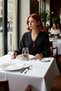 Checkered Tie-Up Women Blouse V-Neck Balloon Sleeve Detail Short Cut Woven Tops Clothing Casual Chic - 2