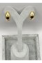 Steel Gold Drop Earrings - 3