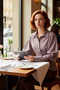 Women's Striped Balloon Sleeve Asymmetrical Cut Woven Shirt Modern Look Must-Have Stylish - 2