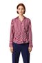 Women's Striped Double-Breasted Detailed Long Sleeve Woven Blouse Shirt Functional Durable Quality - 4