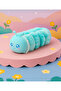 Kawai Cute Caterpillar Luxury Silicone Plush Pen Holder Pencil Case School Supplies Gift - 5