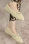Women's Gold Buckle Winter Ballerina Shoes for Home and Outdoor Use - 3