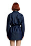 Women's Oversized Denim Tunic Shirt Lace-Up Functional Durable Quality Comfortable Aesthetic - 5