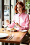 Women Textured V-Neck Long Sleeve Shirt Functional Durable Quality Comfortable Aesthetic Sports - 2