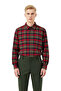 Men's Regular Fit Plaid Flannel Shirt Offers Everyday Elegance and Functional Durability with Aesthetic Appeal - 4