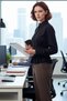 Women's Woven Shirt Fitted at the Waist Cut for Office Special Occasions Offers a Modern Look Quality - 3