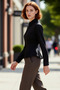 Women's Woven Shirt Fitted at the Waist Cut for Office Special Occasions Offers a Modern Look Quality