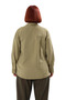 Women's Khaki Modal Shirt Relaxed Fit Long Sleeve Functional Durable Quality Comfortable Stylish - 5