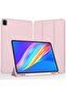 Case for iPad Pro 11 Inch (M5/M4) Trifold Stand Smart Cover with Pencil Holder (Pink) - 6