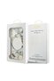 iPhone 17 Case Licensed M-Safeli Glittery Floral Pattern Metal Camera Frame Triangle Logo White - 8