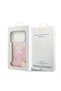 iPhone 17 Pro Compatible Case Licensed M-Safe Featured Glitter Peony Patterned Silicone Cover Pink - 8