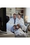 Cream New Year Printed Muslin Tv Blanket / Sofa Throw - 120X170 Cm, Shepherd Stitched - 4