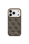 iPhone 17 Pro Compatible Case Licensed M-Safeli 4g Metal Large Logo Card Holder Cover Brown - 6