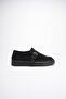Women's Suede Loafer Shoes with Buckle Black Corven - 2