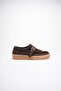 Women's Suede Loafer Shoes with Buckle Brown Corven - 2