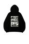 Hooded Inside Polar 911 Printed Black Unisex Hoodie Sweatshirt
