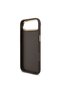 iPhone 17 Air Case Licensed Gold Metal Camera Frame Large 4g Lettering Logo Cover Brown - 7