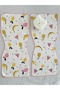 2-Pack 100% Cotton Organic Colored Muslin Baby Shoulder Cover / Shoulder Diaper Wipes / Bath Sponge Gift - 2
