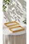 Multi-purpose serving tray set