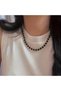 Black Pearl Gold Necklace