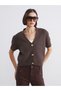 Women's Knitwear Cardigan with Short Sleeves and Button Detail from Uzg Store for Style Enthusiasts