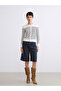 Zero Roba Collar Striped Women's Knitwear Cardigan for Style Seekers from Uzg Store - 2