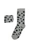 Women's Towel Socks Leopard Patterned Gray Cotton Soft Casual Socks - 2