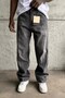 Men's Relax Baggy Anthracite Denim Jean Trousers Ke-948