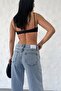 Whatsup Wide Leg Low Waist Women's Jeans - Blue - 7