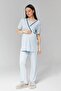 Pajama Set for Pregnant Women with Robe and Transition Pants - 3