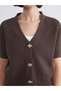Women's Knitwear Cardigan with Short Sleeves and Button Detail from Uzg Store for Style Enthusiasts - 3