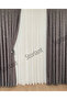 Kardokusu Gray Background Curtain L 1/3 Tight Pleat L Pipe Pleat Accessory Gift L Single Panel - 5