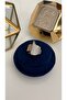 Adjustable Gold Plated Ring with Zircon Stone - 2