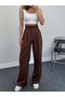 High-Waisted Pleated Palazzo Pants - 2